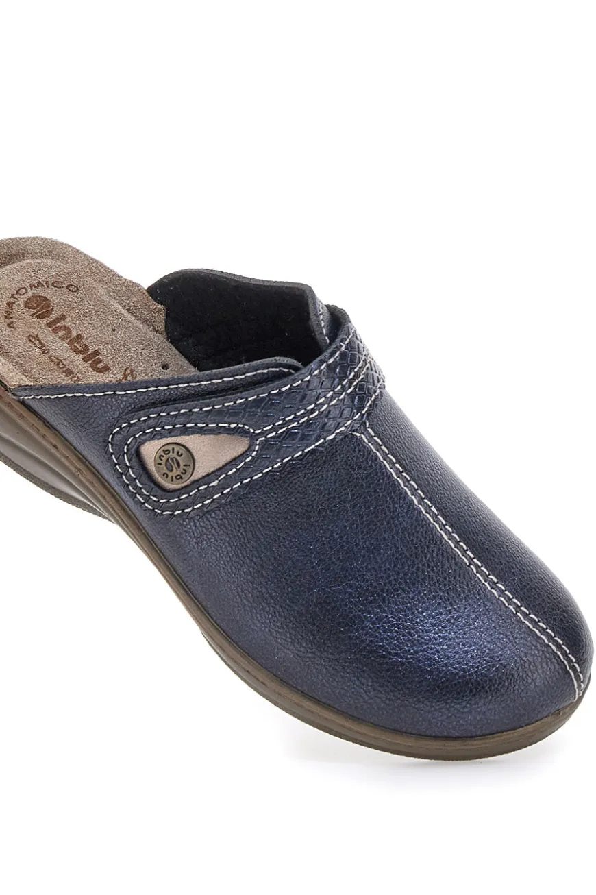Pantofola blu anatomica con cuciture a vista Inblu 80LY