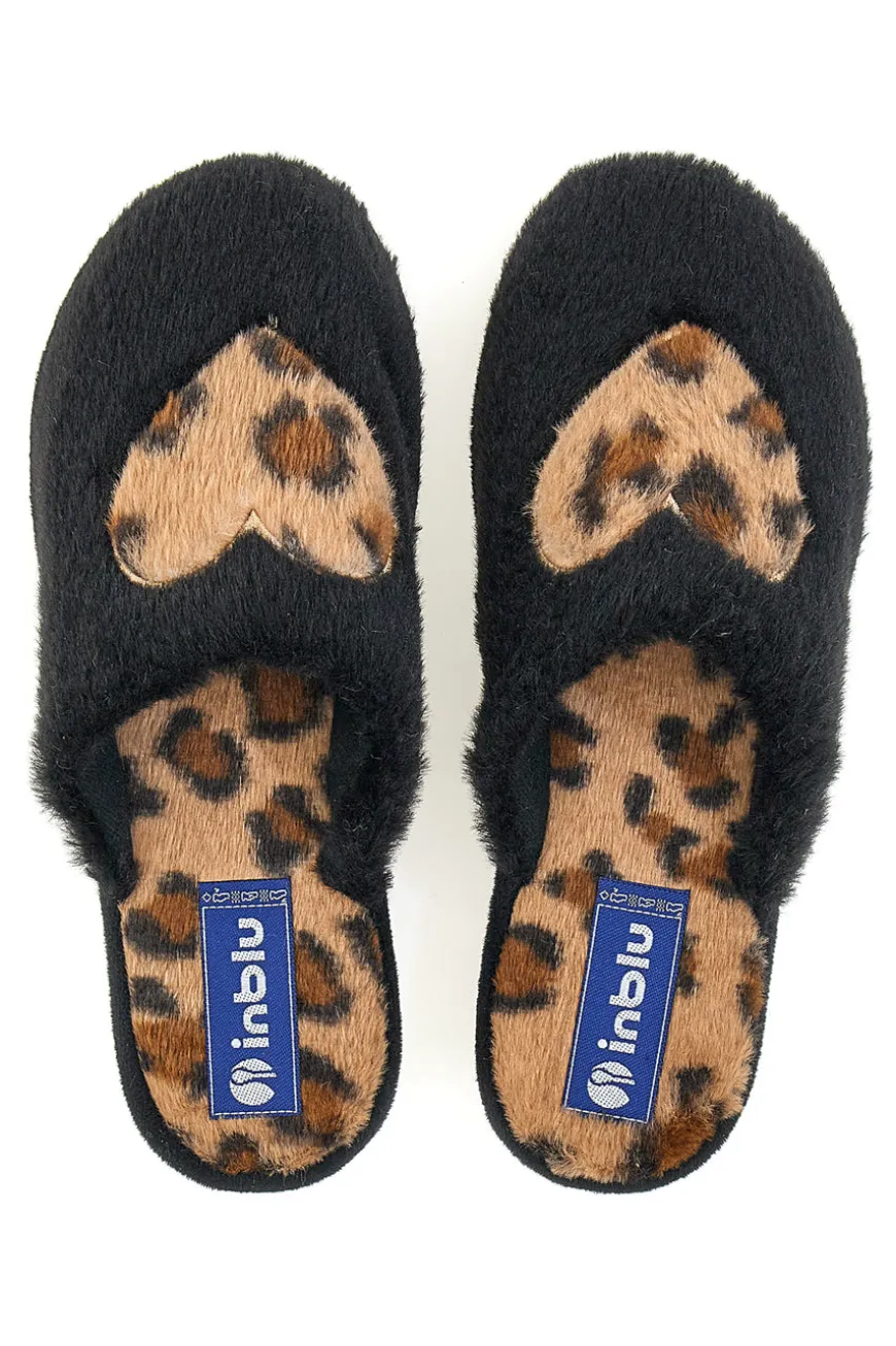 Pantofole Animalier Nere Inblu 100 LB