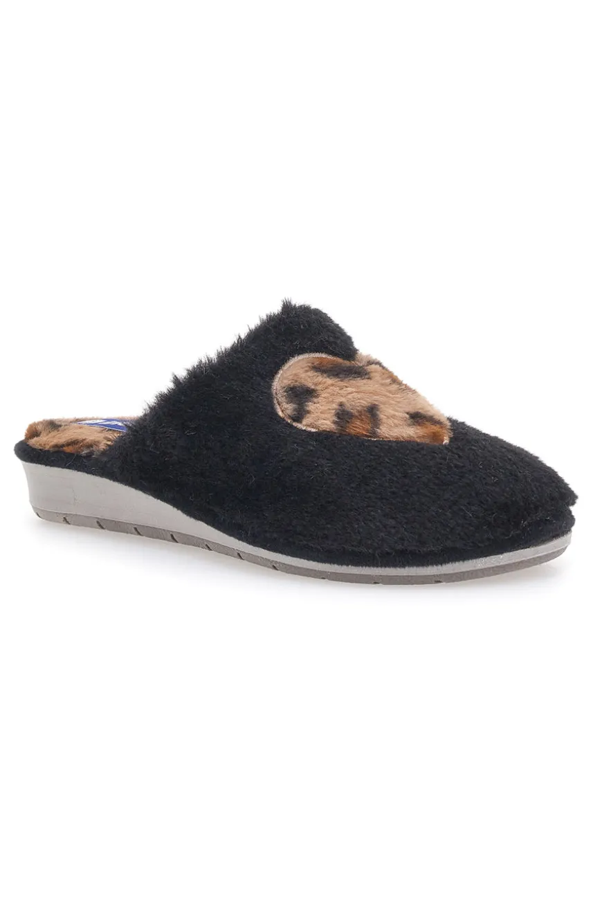 Pantofole Animalier Nere Inblu 100 LB