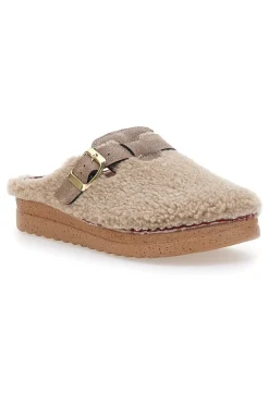 Pantofole beige con cinturino Plocadi 1913