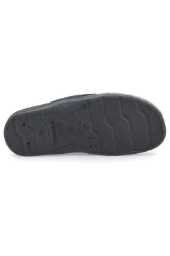 Pantofole blue grigie in vera pelle BIO UP 653