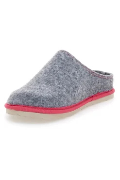 Pantofole grigie con bordo rosso INBLU 39 CS