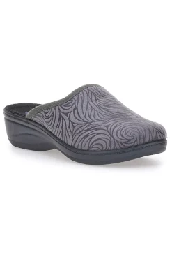 Pantofole grigie con fantasia circolare INBLU 76 LY