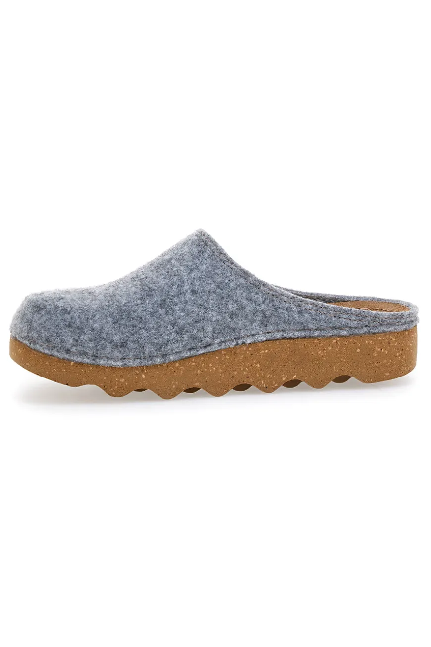 Pantofole Grigie In Panno Inblu 08 DK