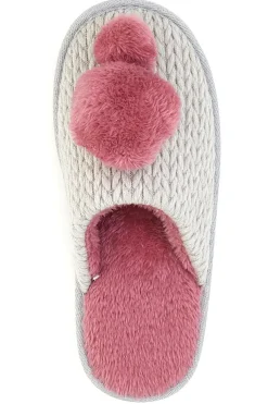 Pantofole Grigio e Rosa The First 1