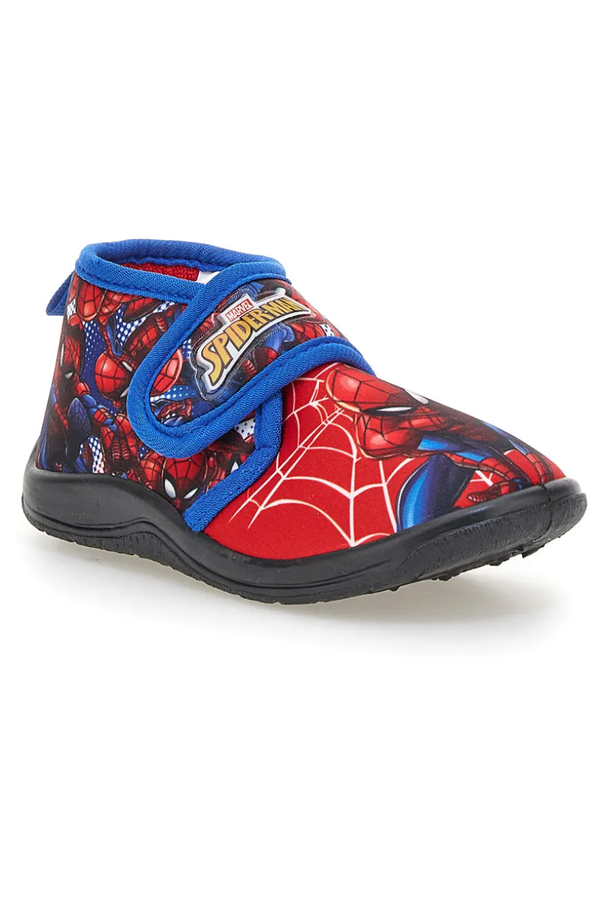 Pantofole rosse con stampa Spiderman e chiusura a strappo Spiderman R1310368T02