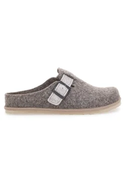 Pantofole Tortora con fibbia e sottopiede estraibile INBLU 38 cs