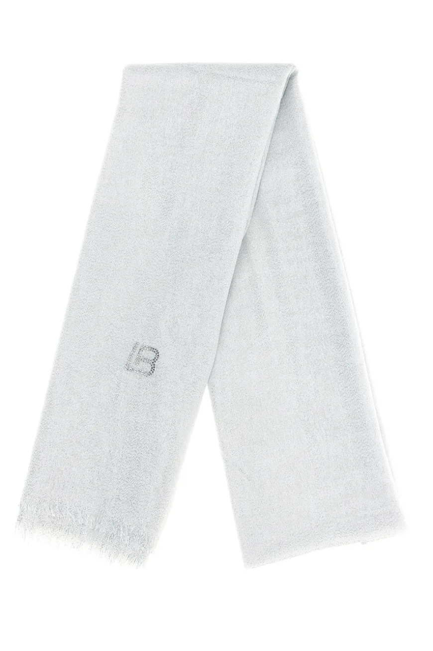 Pashmina bianca con frange Laura Biagiotti 99s298-71