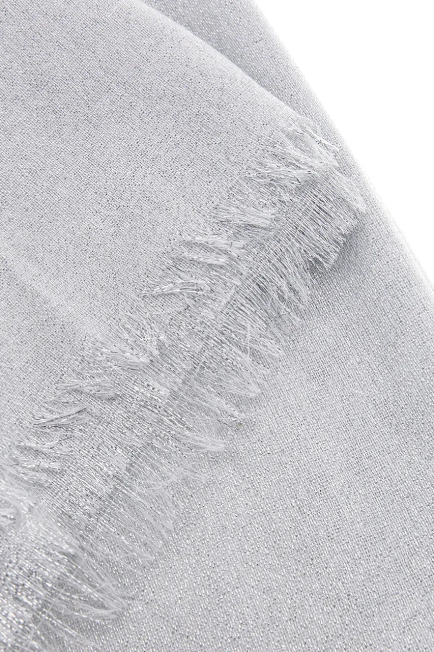 Pashmina bianca con frange Laura Biagiotti 99s298-71