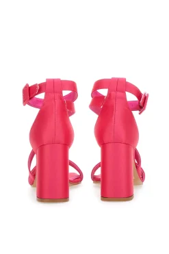 Pittarello Elite 2332 Fuchsia-Sandalen mit Absatz