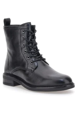 Pittarello Focus KI5242 schwarze Schnürstiefeletten mit seitlichem Reißverschluss