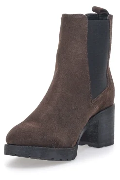 Pittarello Glam brauner Chelsea-Stiefel aus Wildleder 864150