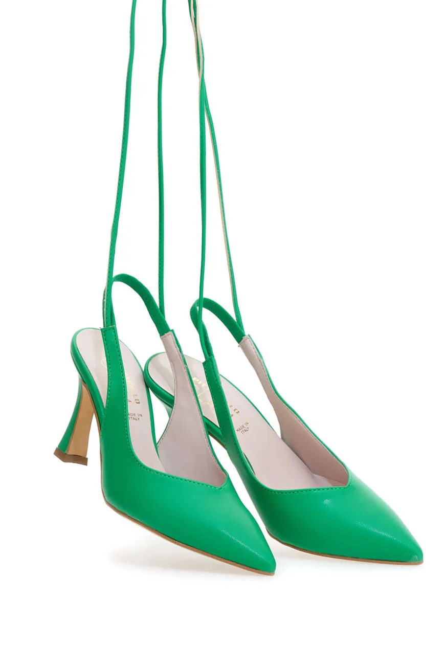 Pittarello Glam Schnürpumps 3218 Grün