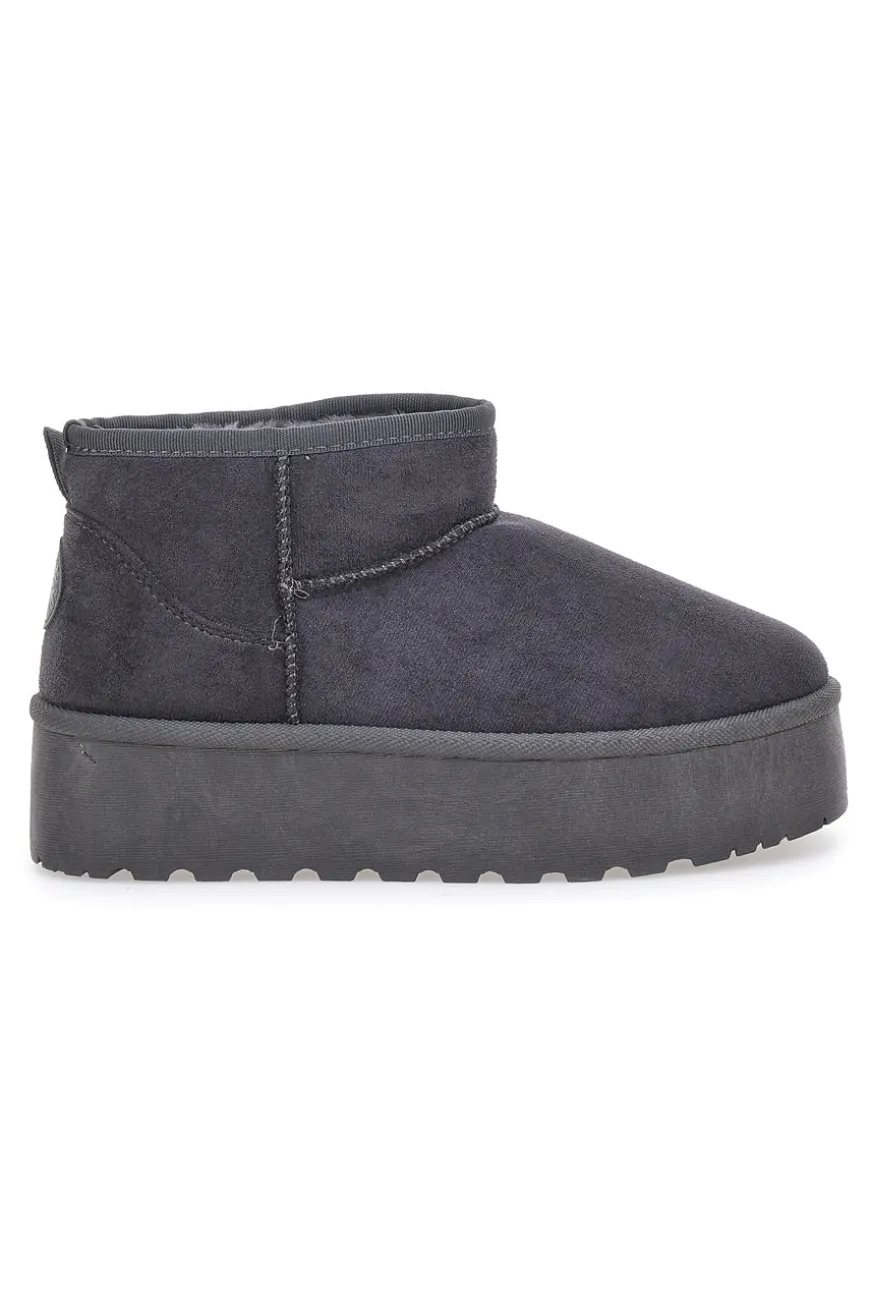 Pittarello Love PK1497B graue Stiefeletten mit Pelzfutter