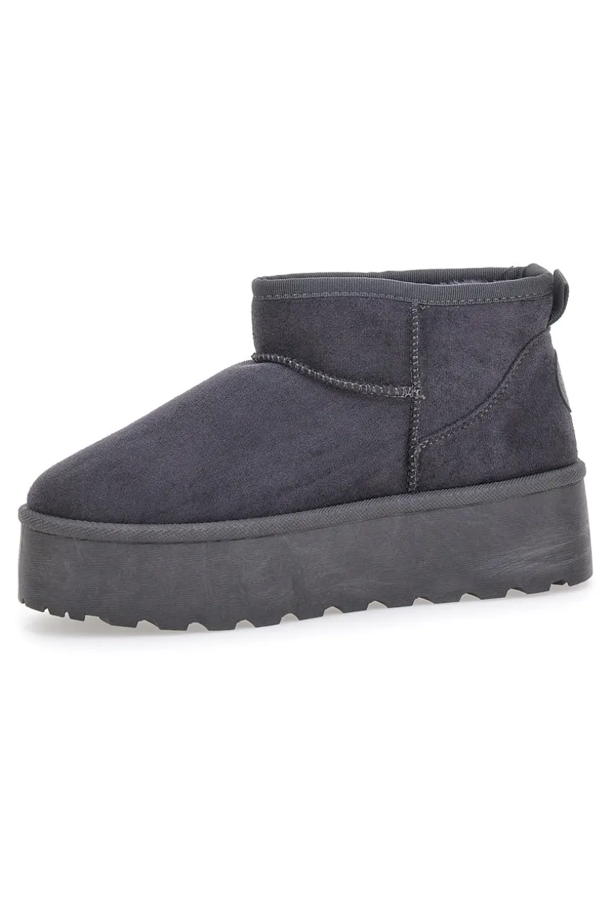Pittarello Love PK1497B graue Stiefeletten mit Pelzfutter