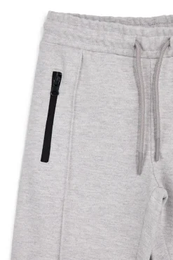 Pitt Kinder Hose grau mit Kordelzug und Reißverschluss Pt-b-p-9054
