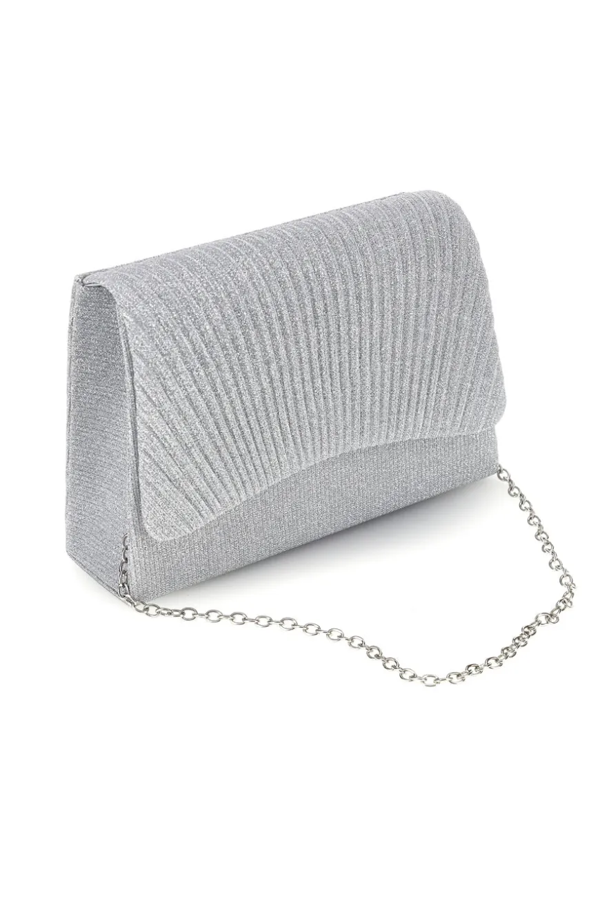 Pochette argento con glitter Nbg SERA/3534