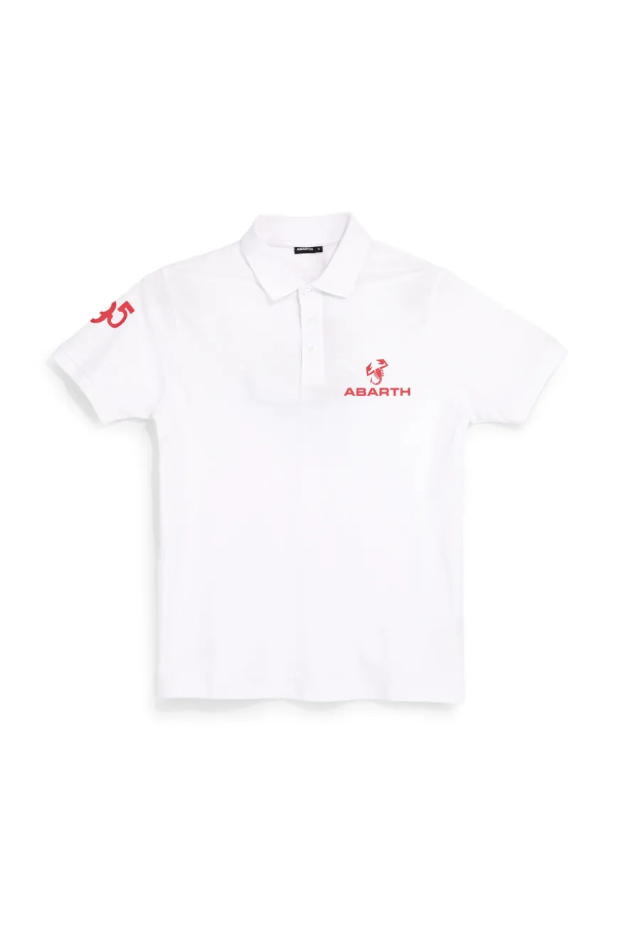 Polo bianca in cotone Abarth AH24SS152