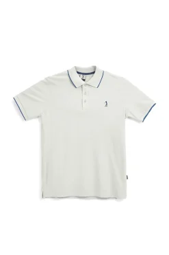 Polo Grigia con profili a contrasto e logo ricamato Us golf PO2002