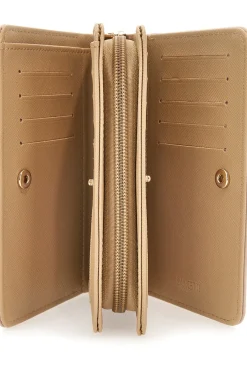 Portafoglio beige con cuori Lancetti DUFFLE