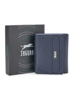 Portafoglio Blu a Tre Lati con Porta Monete sul Retro JAGUAR TPF882-81