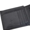 Portafoglio nero in vera pelle con protezione RFID Lancetti LL25W-768-04