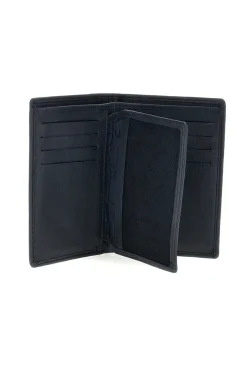 Portafoglio Verticale Blu Navy in Pelle con Protezione RFID Lancetti LL26S-766-72
