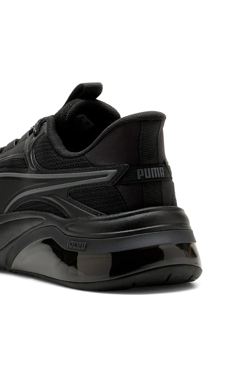 Puma Cell Thrill Dash – schwarze Stoff-Sneaker mit Dämpfung