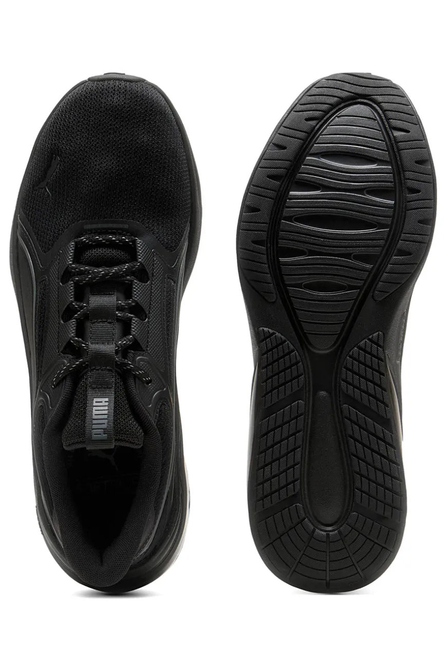 Puma Cell Thrill Dash – schwarze Stoff-Sneaker mit Dämpfung