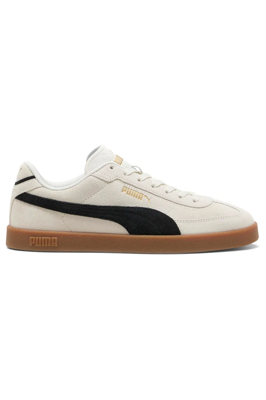 Puma Club II Era Suede – Beige Wildleder-Sneaker mit Gummisohle