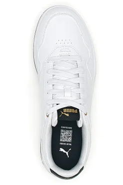 Puma Court klassische weiße Turnschuhe mit Schnürsenkeln