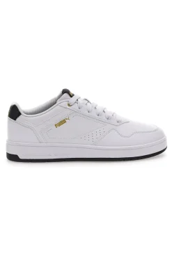 Puma Court klassische weiße Turnschuhe mit Schnürsenkeln