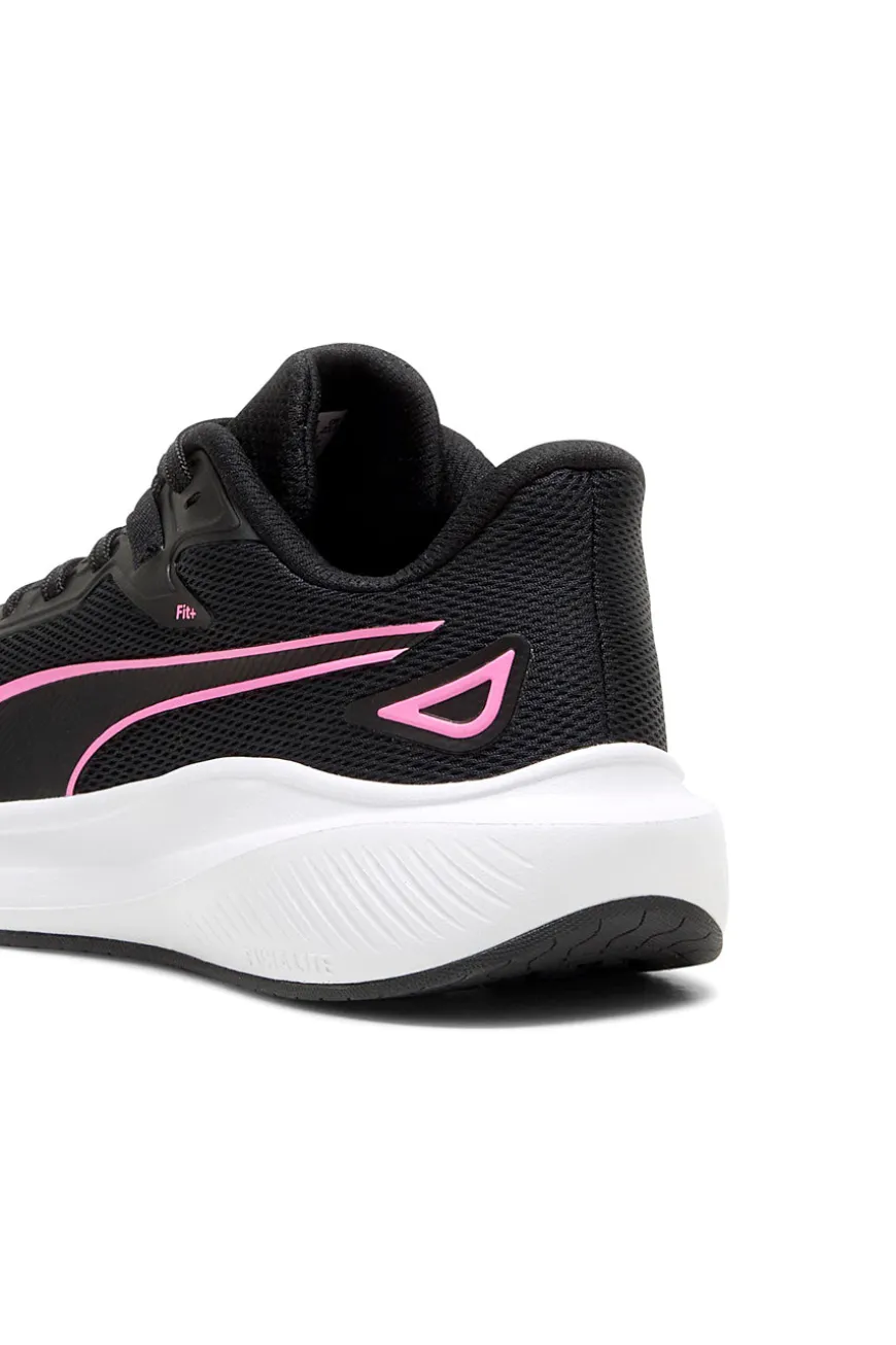 Puma – Skyrocket Lite – Schwarze Laufschuhe mit rosa Details
