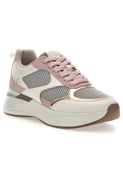 Rosa Sneakers mit bequemem Plateau und Ledereinsätzen Pittarello Capsule Kendy