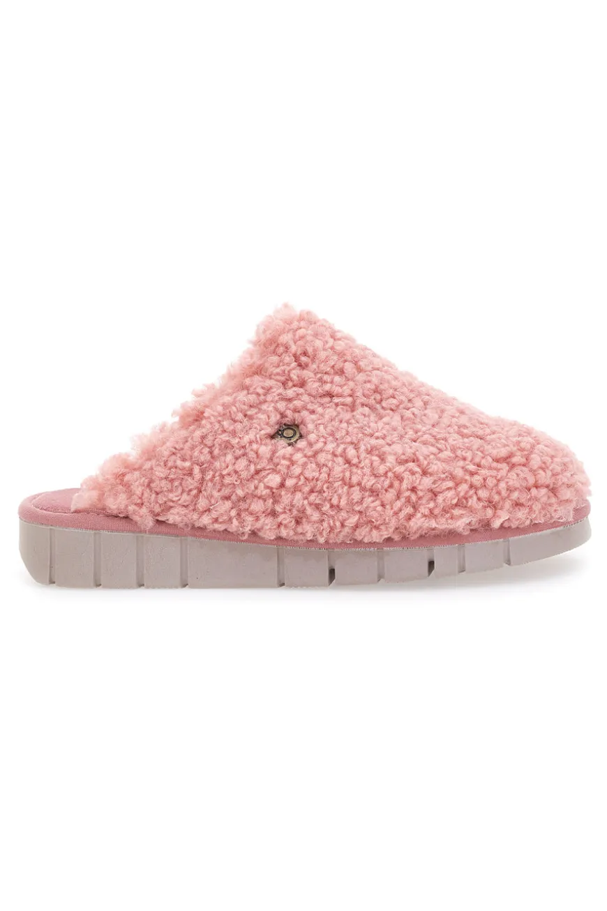 Rosa Teddy Beego Hausschuhe 7525