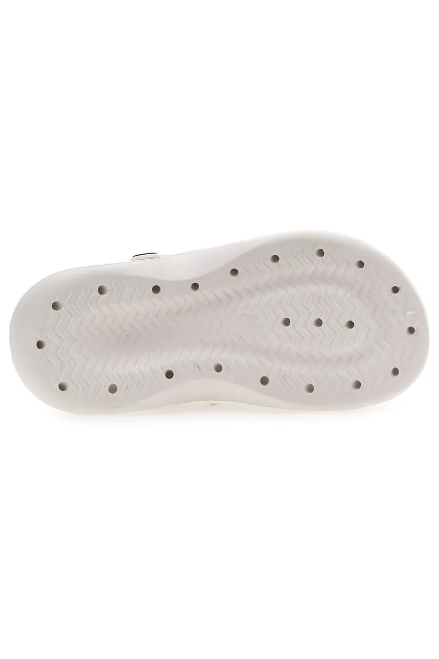 Sabot bianco con charms decorativi 2T2L 2035