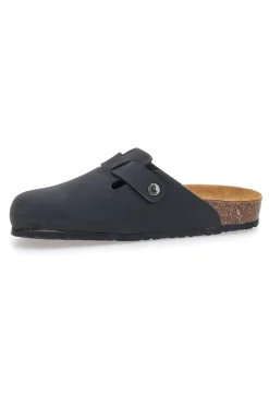 Sabot nero sottopiede in vera pelle Biomodex 32950