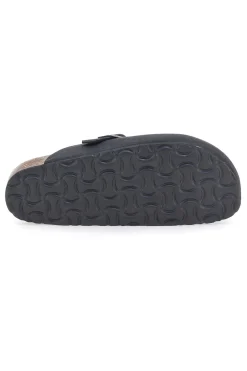 Sabot nero sottopiede in vera pelle Biomodex 32850