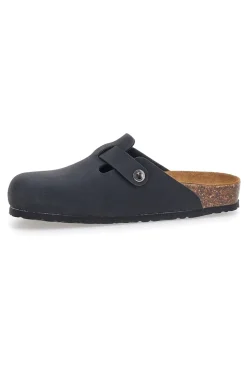 Sabot nero sottopiede in vera pelle Biomodex 32850