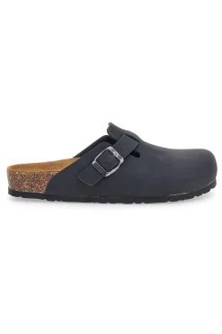 Sabot nero sottopiede in vera pelle Biomodex 32850