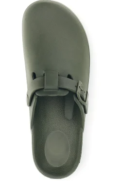 Sabot verde con fibbia 2t2l 2526