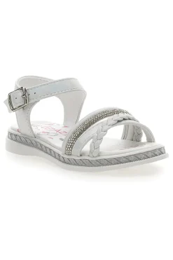 Sandalen mit weißen Strasssteinen Grazie Girl 14327
