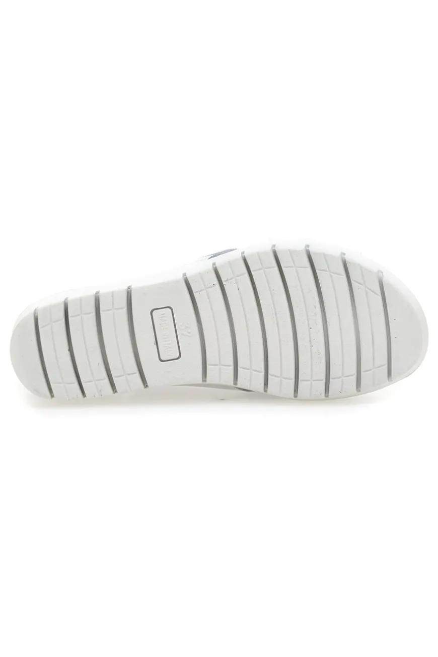 Sandali Argento In Pelle Made in Italy Imac 7582403035501
