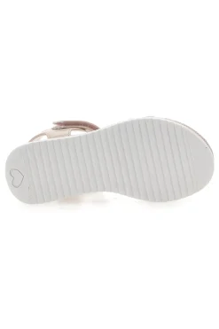 Sandali Beige con Catena Decorativa e Chiusura A Velcro GRAZIE GIRL 14320