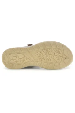 Sandali beige in vera pelle con plantare anatomico 6 fly dinamic FD41
