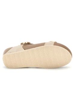 Sandali beige in vera pelle Prima riga 6