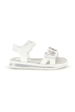 Sandali Bianchi con Applicazione Cuore Grazie girl 218593