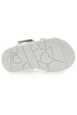 Sandali Bianchi Con Applicazioni Floreali Pitt Kids 392413