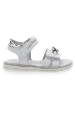 Sandali Bianchi con Catenella laura Biagiotti 8540