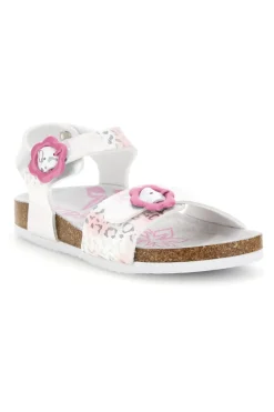 Sandali Bianchi con Stampa Animalier Pitt kids 14610